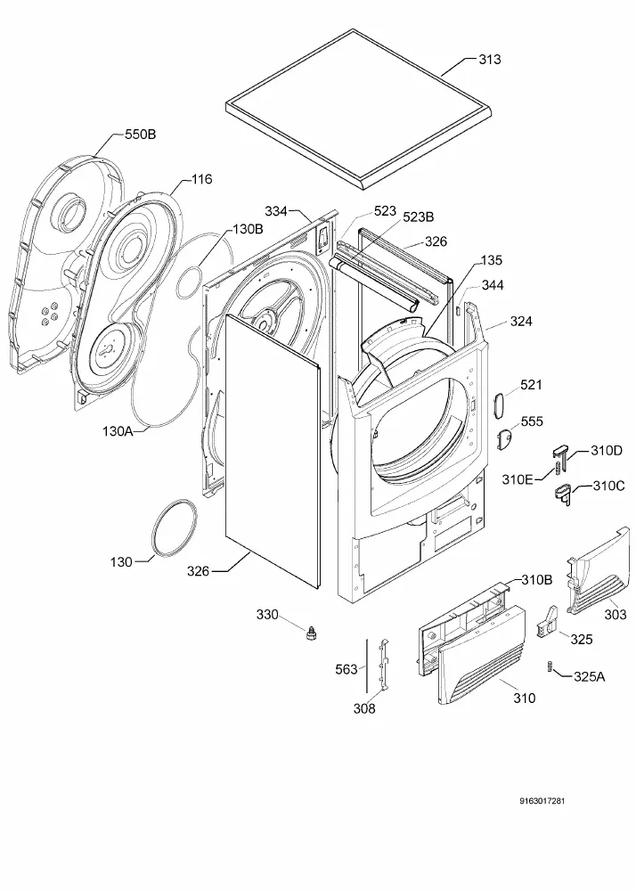 Vue éclatée AEG T59840 91609619600