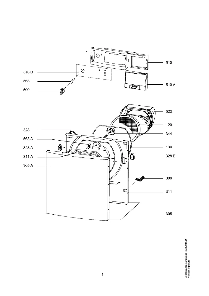Vue éclatée AEG S56600 91601411701