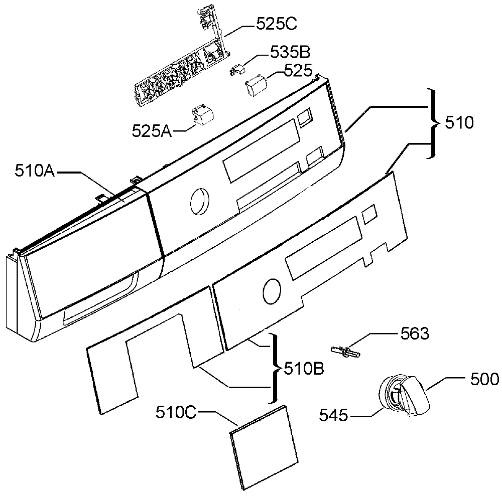 Vue éclatée AEG T58840R 91609621401