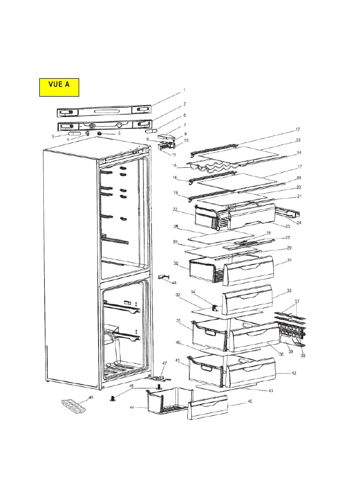 Vue éclatée HOTPOINT-ARISTON XH8T1OC 93307