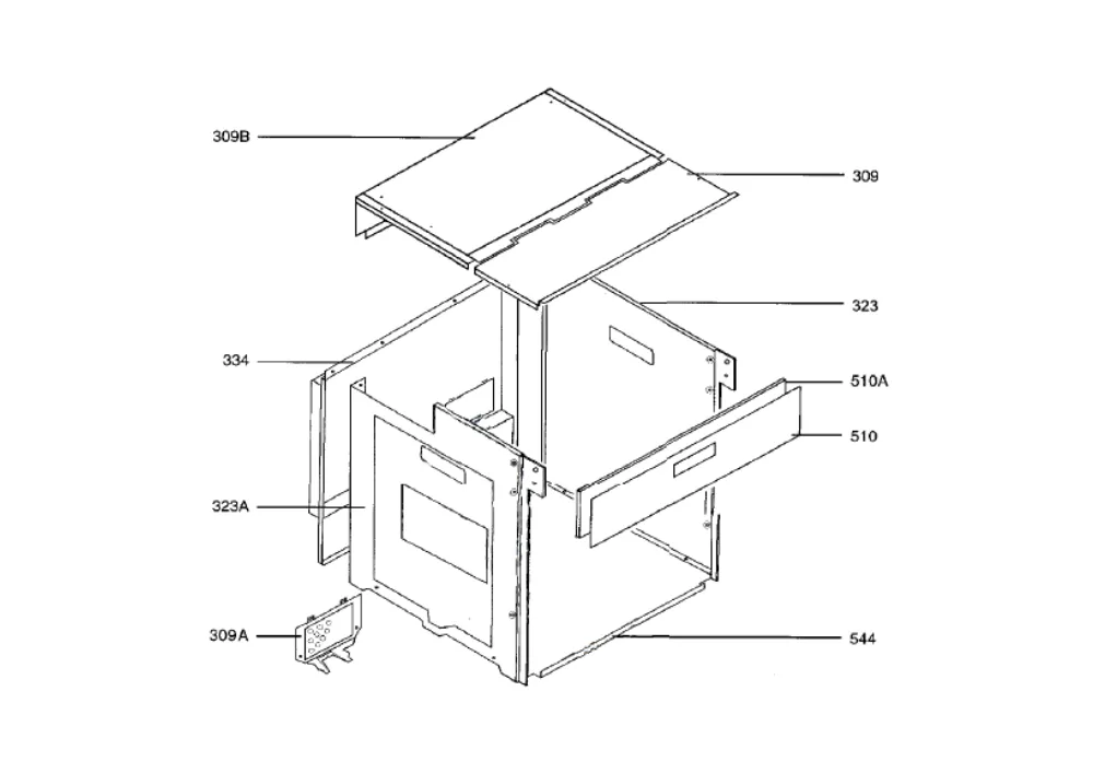 Vue éclatée AEG B9870-5-M B9870.5.M B98705M 94418125400