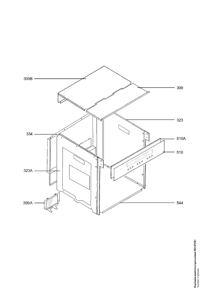 Vue éclatée AEG B8140A 94418171300
