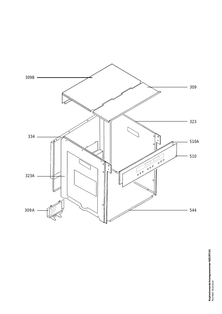 Vue éclatée AEG B8140W 94418171000