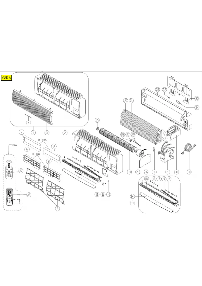 Vue éclatée JPC JPA12SLX 10607393 10607394