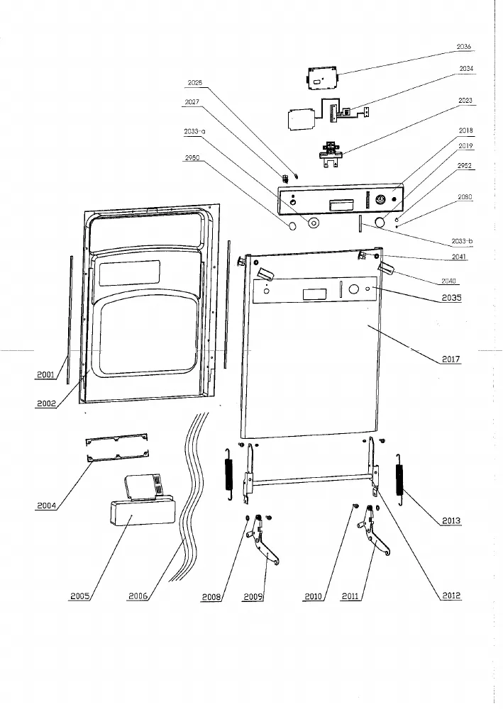 Vue éclatée Glem Gas XDS59IX