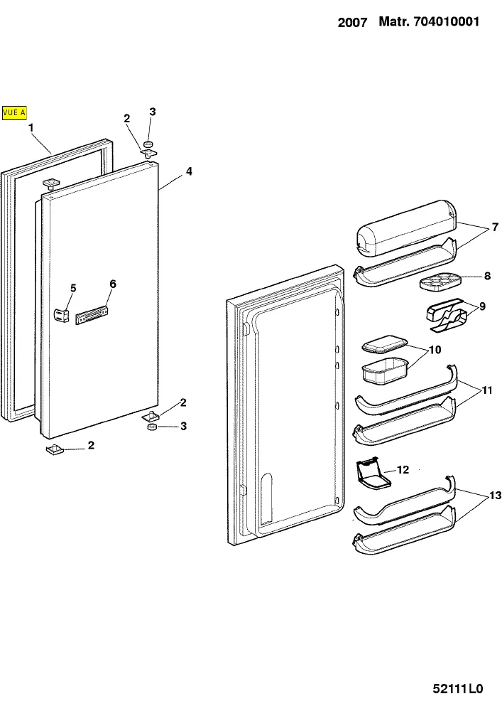Vue éclatée HOTPOINT-ARISTON BS2321EU 56517