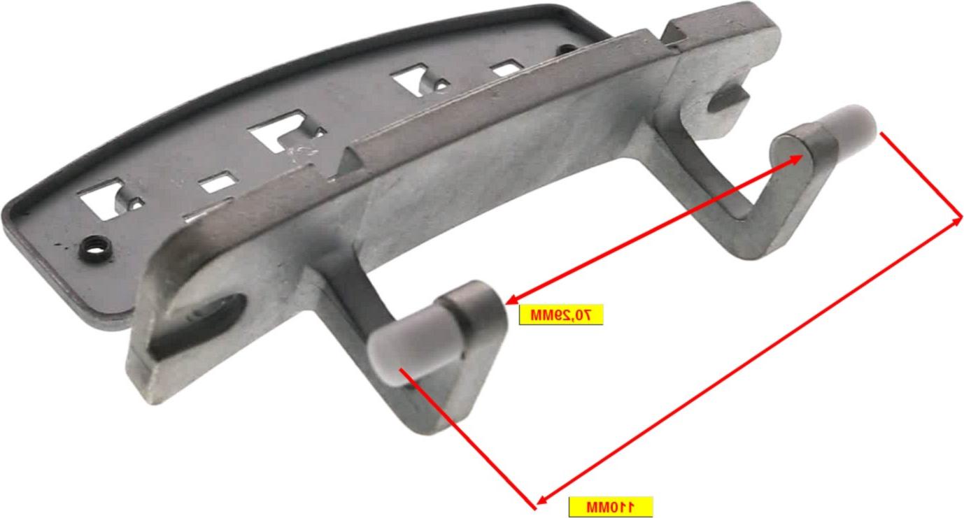 CHARNIERE Lave-Linge HUBLOT 142MM (entraxe 120mm)