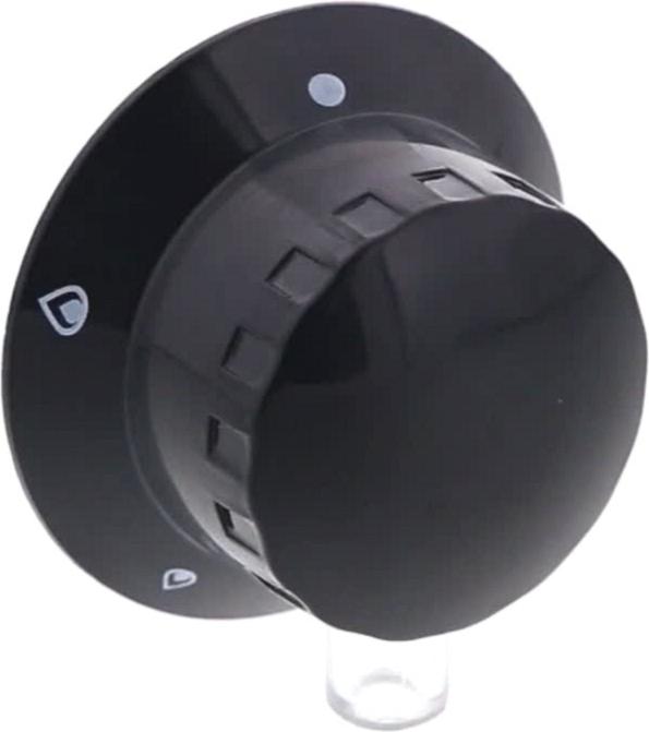 MANETTE Plaque GAZ NOIRE 47*37 12h 6mm 22mm