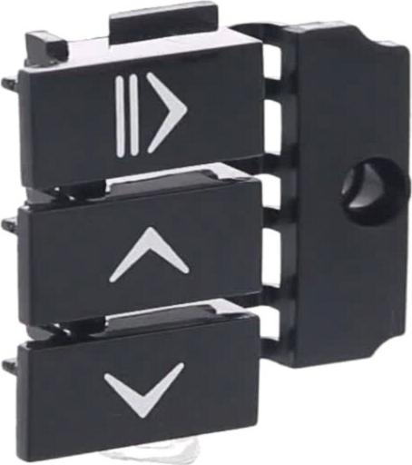 BOUTON Lave-Vaisselle POUSSOIR DROIT NOIR LITA