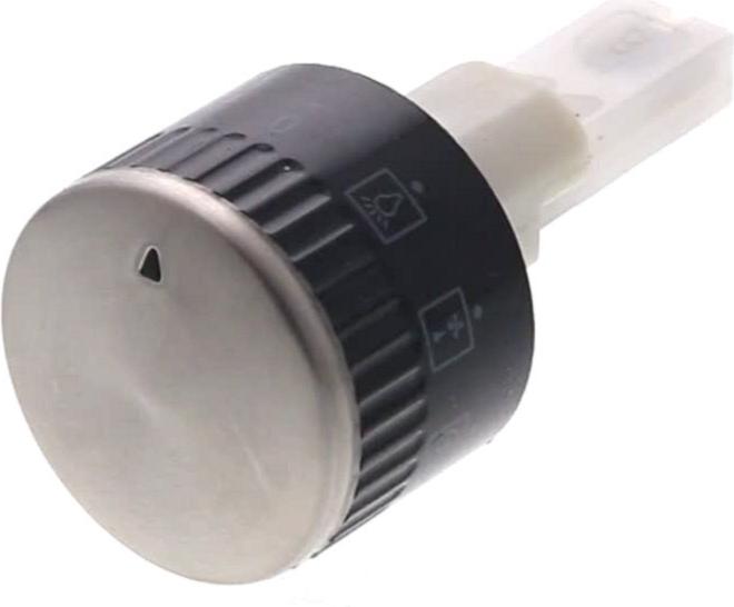 MANETTE Four COMMUTATEUR INOX-NOIRE PUSH/PULL 33*67 12h 6mm 18mm