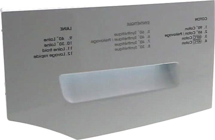 FACADE Lave-Linge TIROIR LESSIVE Blanc 42040608