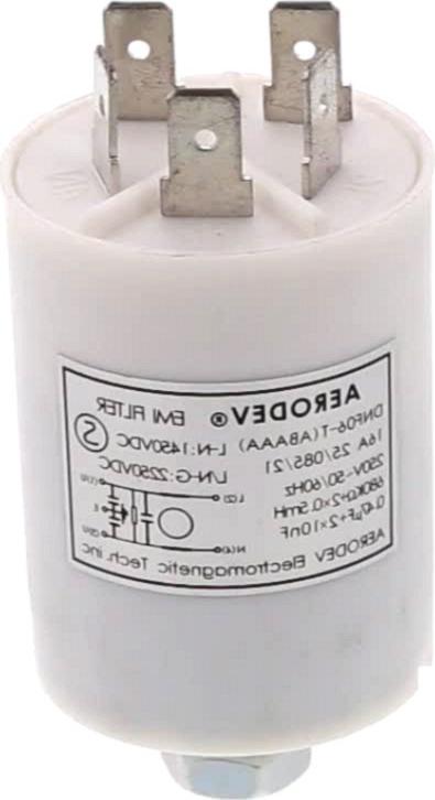 CONDENSATEUR Lave-Linge ANTIPARASITE DNF06-T 0.47UF+2X10NF