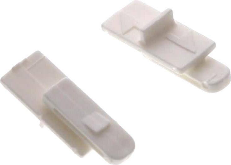 POIGNEE Hotte BLANCHE GRILLE "lot de 2"