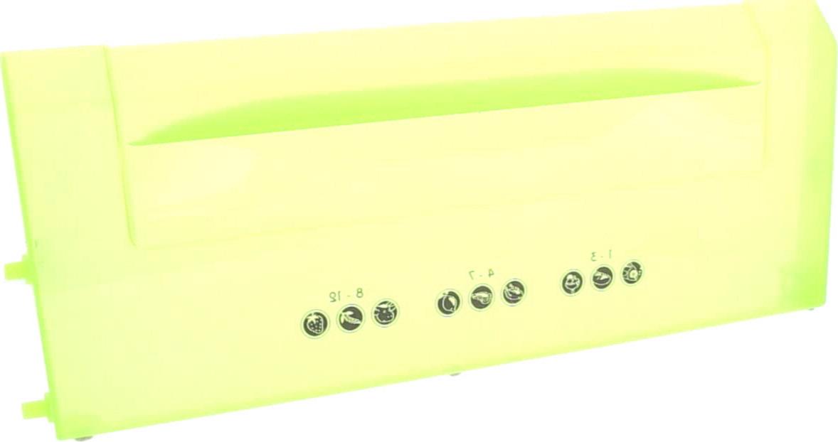 ABATTANT Froid Supérieur TRANSPARENT VERT 436*181 (460 avec axes)