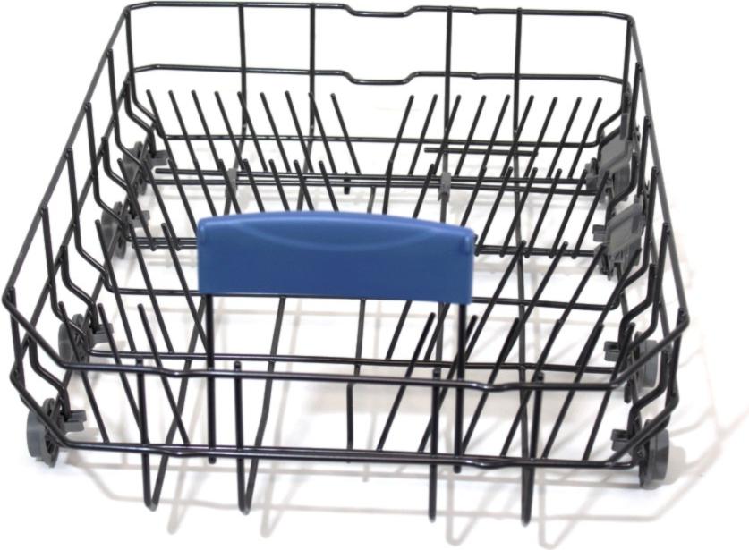 PANIER Lave-Vaisselle Inférieur 45 GRIS 380*520*135 8 ROUES AMOVIBLE POIGNEE BLEUE