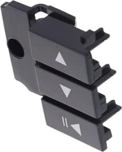 BOUTON Lave-Vaisselle POUSSOIR DROIT NOIR LITA