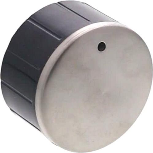 MANETTE Plaque NOIRE/INOX BIG MACRO 37*24 12h 6mm 11mm