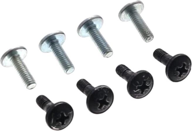 VIS TV ENSEMBLE DE 8 M4*12 (4 NOIRE + 4 ARGENT)