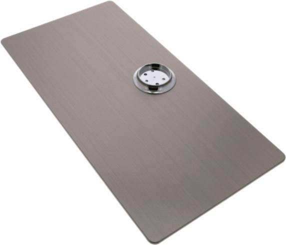 PIED TV INOX BROSSE RECTANGULAIRE 40280