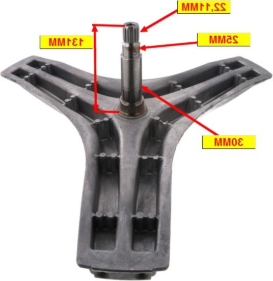 AXE Lave-Linge TAMBOUR "axe cranté" 