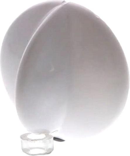 MANETTE Plaque BLANCHE 12h 6mm 13mm