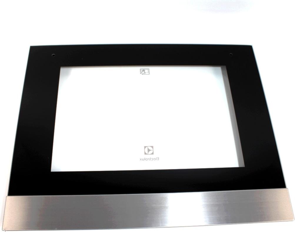 VITRE Four Extérieure NOIRE PROFIL Inférieur 592*466 electrolux (entraxe 460)