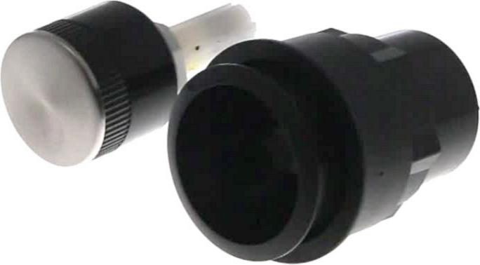 MANETTE Four NOIRE/ALU PUSH PULL 32*65 12H 6MM 20MM