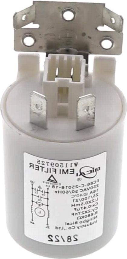 CONDENSATEUR Sèche-Linge ANTIPARASITE FC86-C-25016-18 0.47uF 2X27nf