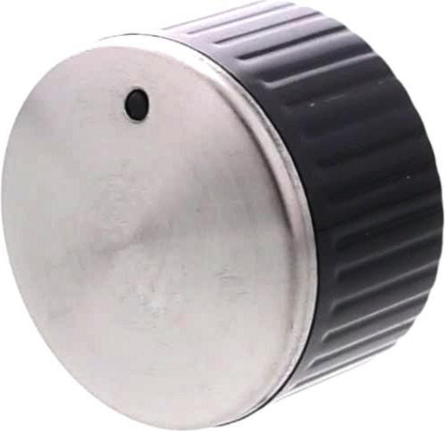 MANETTE Plaque NOIRE/INOX MEPLAT 34*33 12h 6mm 21mm