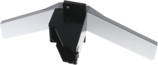 PIED TV DROIT CHROME NOIR