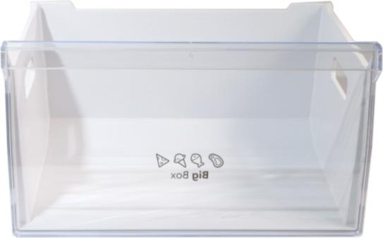 TIROIR Froid CONGELATEUR "bigbox" Blanc FACADE TRANSPARENT CLAIR 432*245*340