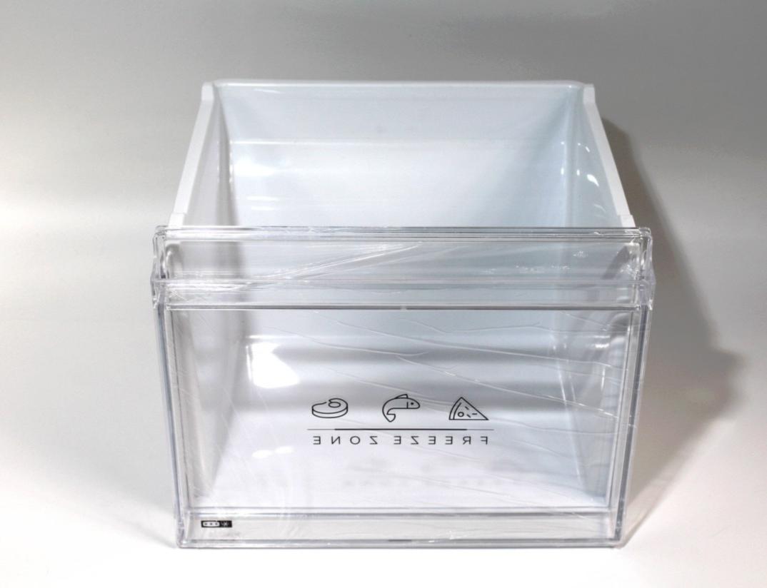 BAC Froid Inférieur Congélateur Blanc FACADE TRANSPARENT CLAIR 305*235*304 A0809-134-04 2/2