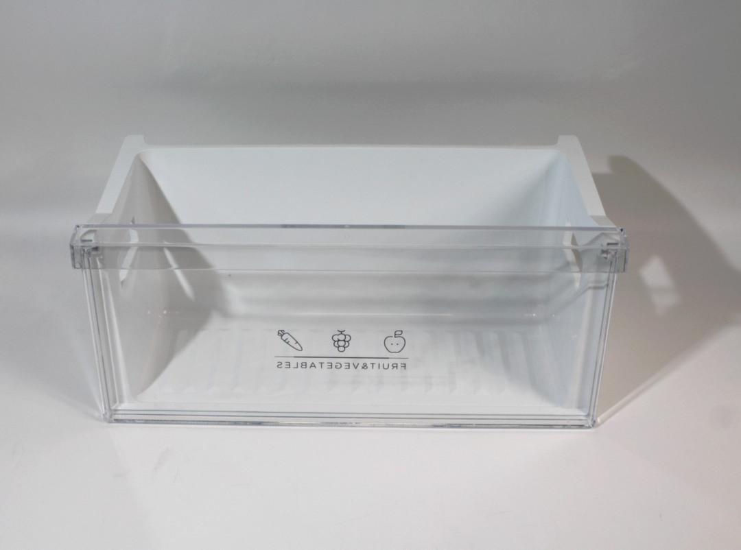 BAC Froid LEGUMES Inférieur Blanc FACADE TRANSPARENT CLAIR 461*208*245 A1291-104