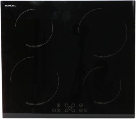 TAQUE Plaque VITRO NOIRE 4I 590*520 LAURUS