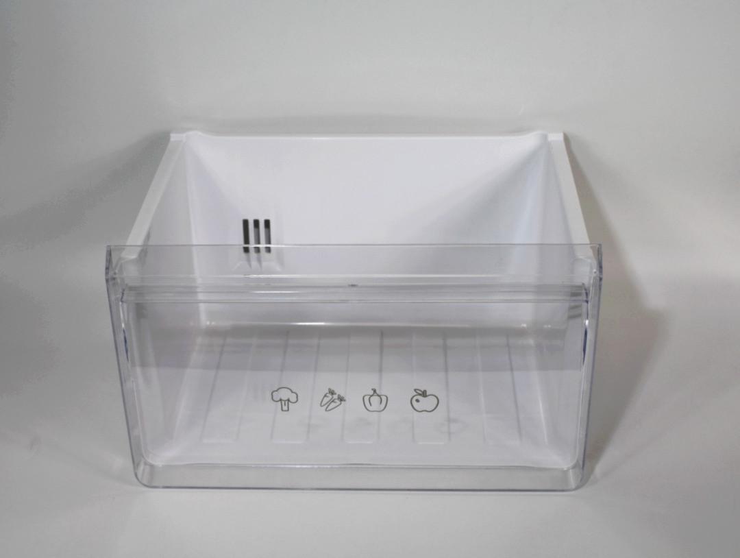 BAC Froid LEGUMES Inférieur Blanc FACADE TRANSPARENT CLAIR 420*246*338 FF2-690.00.06-02