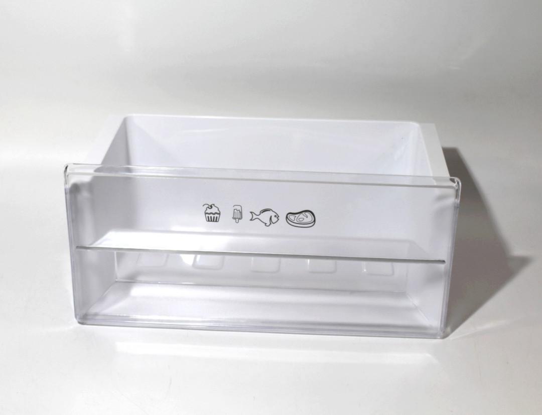 TIROIR Froid Inférieur Congélateur Blanc FACADE TRANSPARENT 447*210*293 FN2-451.00.03-01