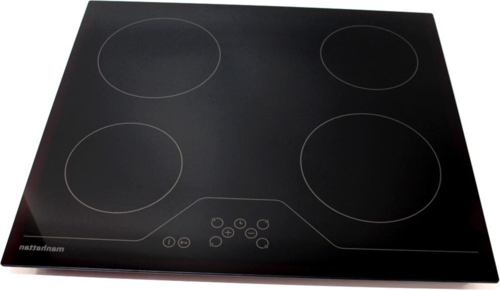 TAQUE Plaque VITRO NOIRE 4HL 590*520 MANHATTAN