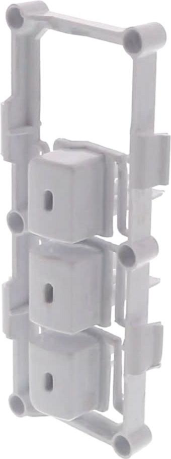 BOUTON Lave-Linge POUSSOIR Blanc (ensemble de 3 sur support ) BORA