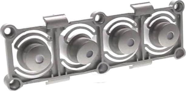 BOUTON Lave-Linge POUSSOIR GRIS (lot de 4) ZEPHYRUS