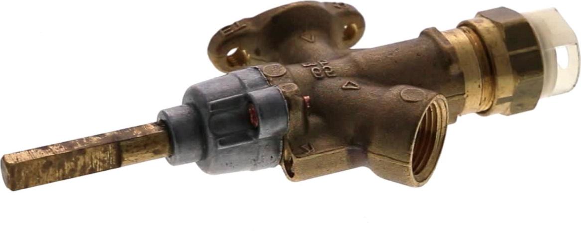 ROBINET Cuisinière Auxiliaire ROUGE-BLANC LAITON